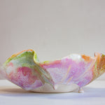 handmade ceramic frilly shaped platter