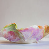 handmade ceramic frilly shaped platter