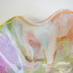 close up of the frills on the edge of the ceramic platter