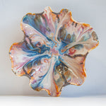 handmade ceramic oyster shaped decorative platter