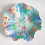 photo from above a handmade ceramic platter