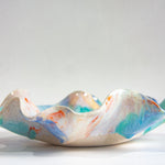 handmade ceramic platter sitting on a table