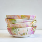 stack of handmade ceramic pasta bowls
