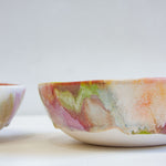 side view of handmade ceramic pasta bowl 