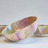 handmade ceramic pastel coloured bowl 