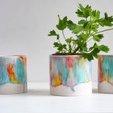 Seconds Sale Handmade Ceramic Planter - Colour Theory