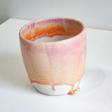 Handmade Ceramic Classic Planter - Purple & Peach