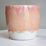 Handmade Ceramic Classic Planter - Purple & Peach