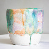 Handmade Ceramic Small Classic Planter - Sugared Almond