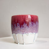 Handmade Ceramic Classic Planter Deepest Pink