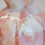 close up handmade ceramic earthy vase.