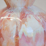 close up handmade ceramic earthy vase.