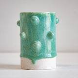 Handmade Ceramic Small Bauble Vase - Seafoam