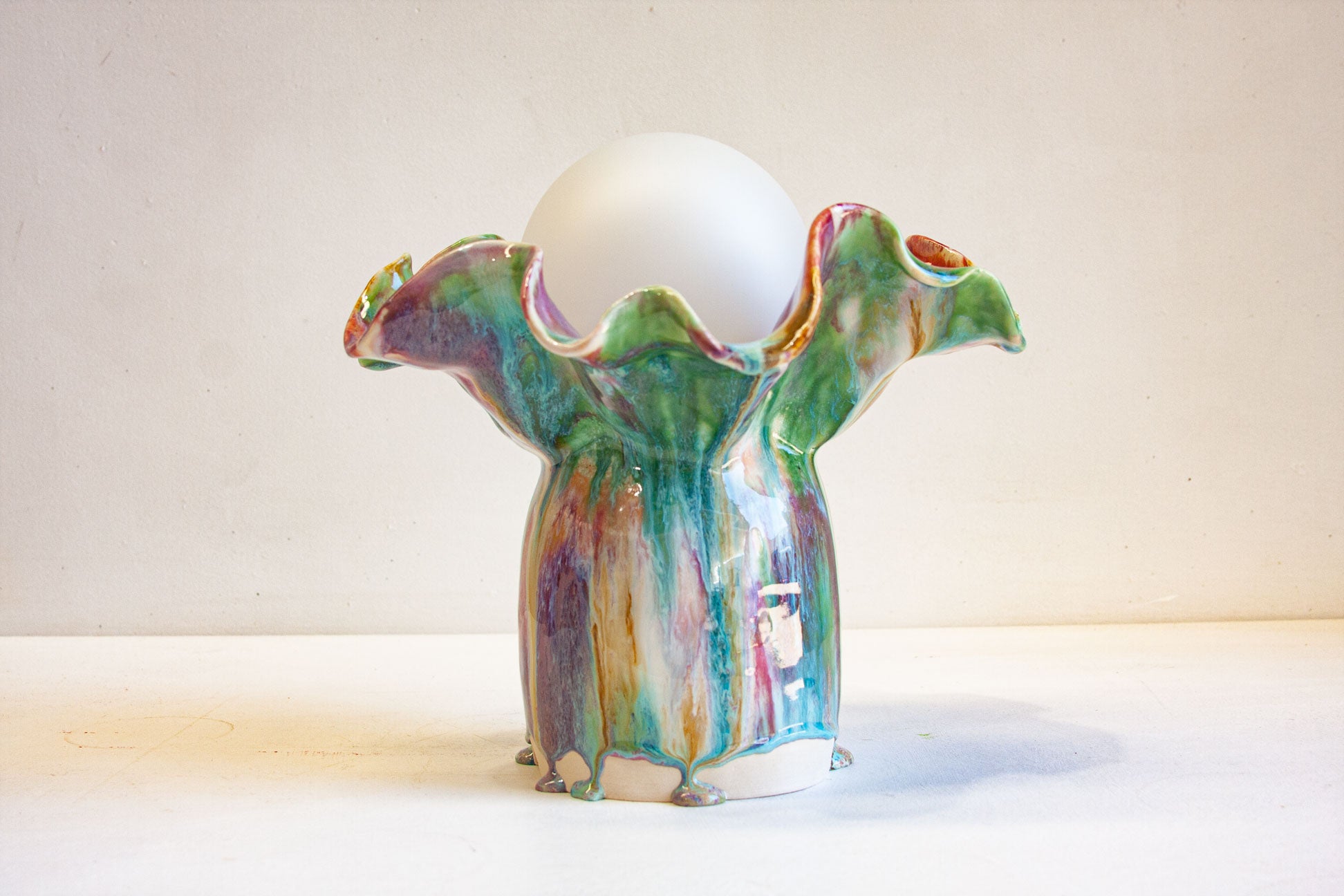 handmade ceramic decorative table lamp