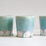 Seconds Sale Handmade Ceramic Tumbler Cup - Blue & Purple