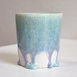 Seconds Sale Handmade Ceramic Tumbler Cup - Blue & Purple