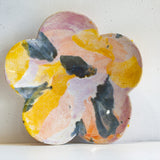 Seconds Sale Handmade Ceramic Petal Bowl - Pansy