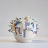 Handmade Ceramic Glaze Droplet Vase - two
