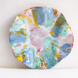 Handmade Ceramic Oyster Platter - Rainbow