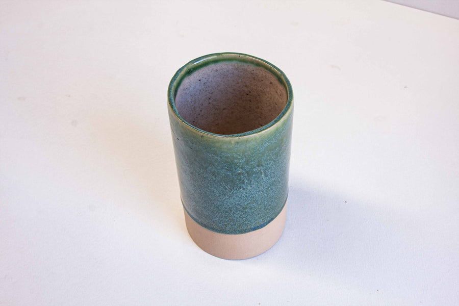Handmade Large Cylinder Vase - Spearmint