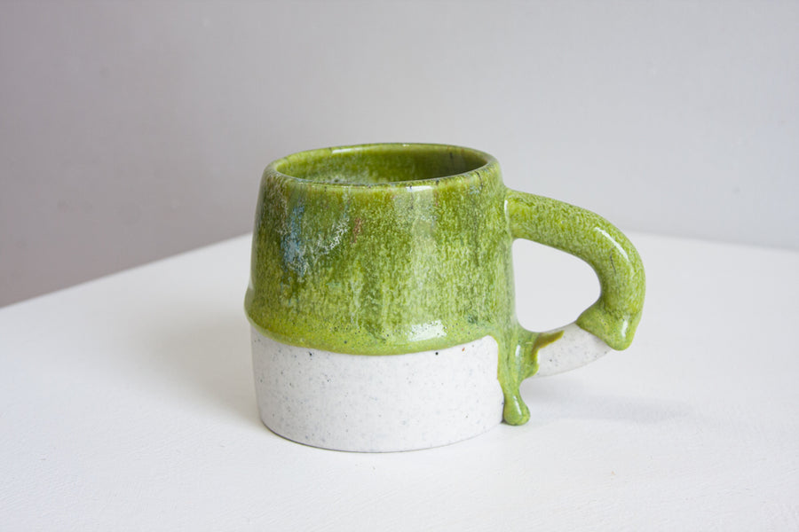 Handmade Ceramic Large Mug - Moss Green