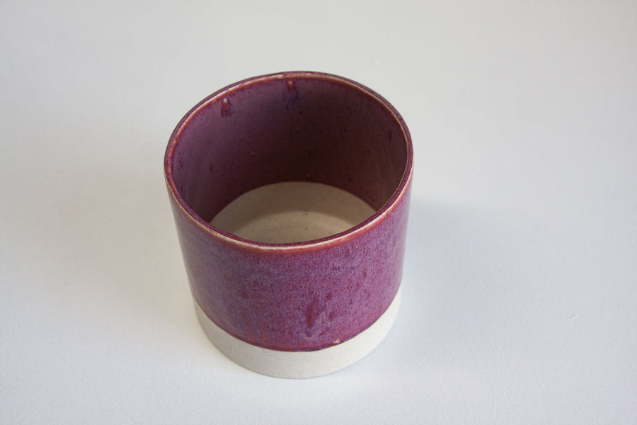 Handmade Ceramic Planter - Purple Haze